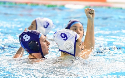 Judith Forca celebra un gol durant l'eliminatòria del passat curs | Roger Benet
